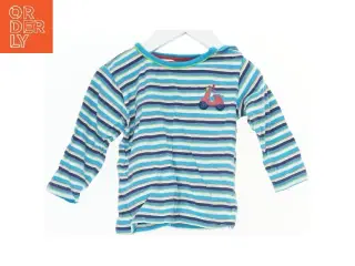 Langærmet stribet bluse til børn med scooter motiv fra Name It (str. 74)