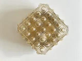 Væglampe m iriserende glas
