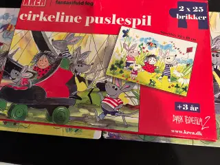 Cirkeline puslespil 2 stk. a 25 brikker