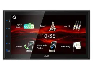 JVC KW-M180DBT 2-DIN BT bilradio med DAB+