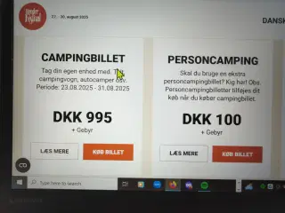 Tønder Festival Camping billet