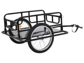 Cykelanhænger 130x73x48,5 cm stål sort