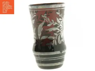 Dekorativ gl. vase (str. 13,5 cm)