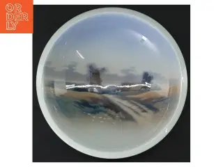 Hvid porcelænsskål (str. Er den cm diameter)