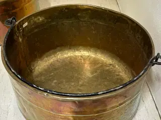 Brændespande i messing