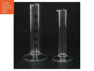 Målebæger sæt i glas (str. 14 cm & 12,5 cm)