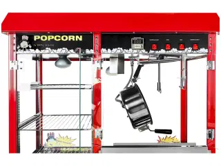 Popcornmaskine 150 L – 1700 W – rød