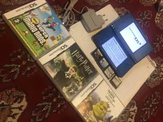 Nintendo DSI XL+7 spil : New Super Mario Bros,Mari