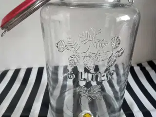 6 liter drink-/saftdispenser med taphane