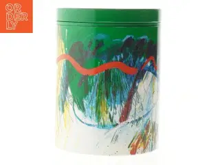 Dekorativ metalæske fra Irma (str. Ø. 11 cm. længde. 15 cm)