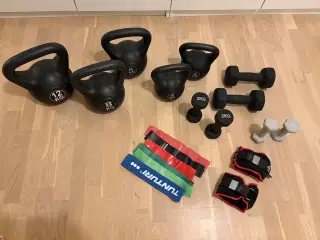 Kettlebells - håndvægte - ankelvægte 