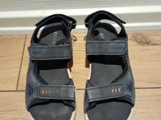 Fine damesandaler, Ecco, blaa, skind, str. 37.