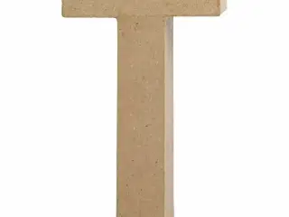 Bogstav, T, H: 20,5 cm, B: 11 cm, tykkelse 2,5 cm, 1 stk.