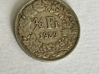 1/2 Franc Switzerland 1939