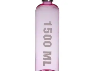 Vandflaske Versa Pink 1,5 L Akryl Stål polystyren 9 x 29 x 9 cm
