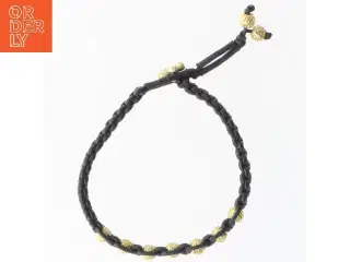 Armbånd med guldperler (str. Ø 6 cm)