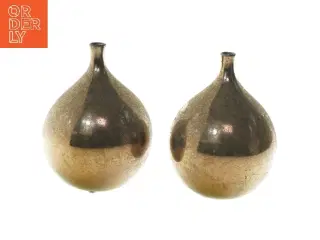 Vaser i brændt metaldesign (str. Ø 17 cm)