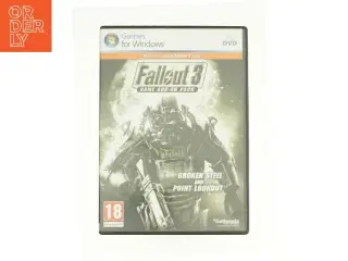 Fallout 3: Game Add-on Pack - Broken Steel and Point Lookout (PC DVD) fra DVD