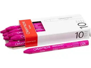 CARAN D’ACHE Neocolor I, L: 10 cm, tykkelse 8,5 mm, crimson (090), 10stk./ 1 pk.
