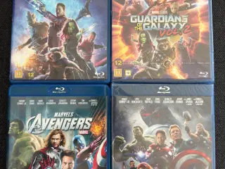 4 stk Marvel film Blu ray DK