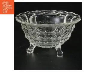 Krystal glas skål (str. 13 x 8 cm)