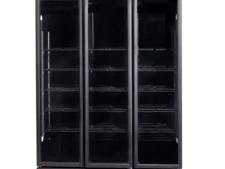 Combisteel display køleskab – med 3 glas døre sort