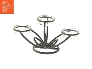 Moderne lysestage med tre holdere (str. 20 cm)til fyrfadslys