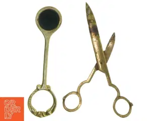 Antikke stearinlys saks (str. 16 og 15 cm)