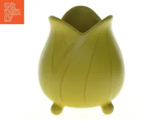 Ældre Gul Hedegaard Keramik vase (str. 9 x 7 cm)