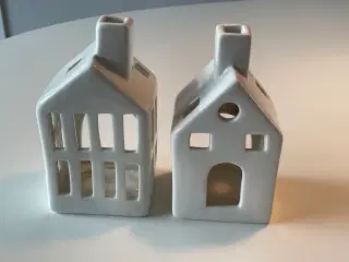2 dekorative lygtehuse