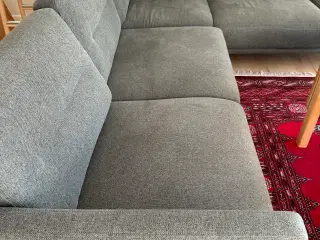 Utrolig flot hjørnesofa i mosgrøn 
