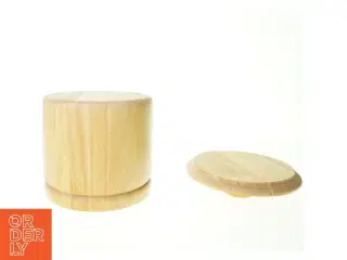 Opbevarings krukke i træ (str. 23 x 20 cm)