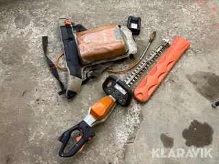 Hækkeklipper Stihl HSA 130 T med rygbatteri AR 3000