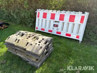 Barriere med fødder 5 styk