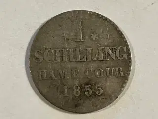 1 Schilling Hamburg 1855 Germany