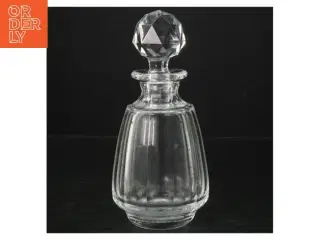 Antik Krystal karaffel med prop (str. 14 cm)