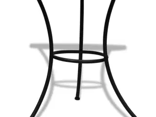 Bistrobord 60 cm mosaik sort og hvid