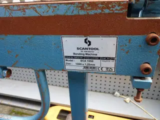 Kantbukkemaskine fra Scantool, Model SCA 1050