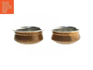 Rustikke skåle af kobber (str. ø 13 cm, 2 styk cm)