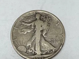 Half Dollar Sølv 1918