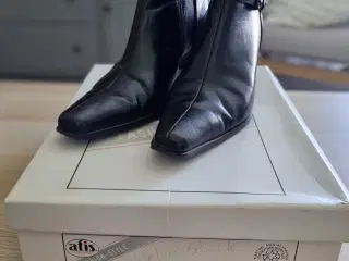  Afis Fashion-Style Støvletter I sort læder 