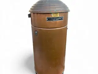 Kobber brandslukker-spand fra Søværnet Holmen