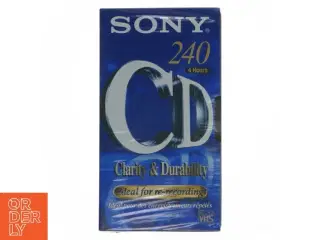 Sony VHS-kassette 240 minutter fra Sony (str. 19x10 cm)
