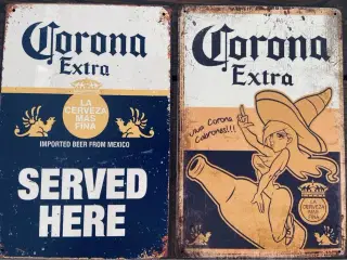 Corona skilte og barmåtte