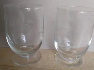 Flotte Bygholm øl,rød,portvin&snapseglas.Sætpris  