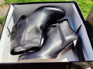 Høje hælesko (ægte læder)