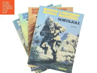 4 stk tegneserier bl.a. Buddy Longway: Sortkjole af Derib (Bog)