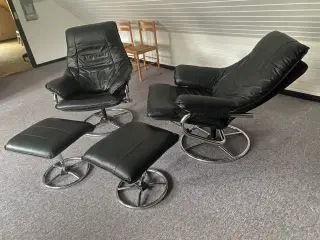 2 relaxstole med skammel