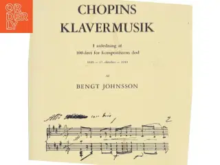 Chopins Klavermusik af Bengt Johnsson (Bog)