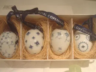 PÅSKEÆG MUSELMALEDE kgl - 4 stk i ORIGINAL KASSE, 